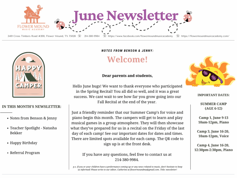 Flower Mound Music Academy offers private lessons in piano, voice, violin, viola, cello and guitar to students of all ages and levels in Flower Mound, Lewisville, Denton, Argyle, Keller area.