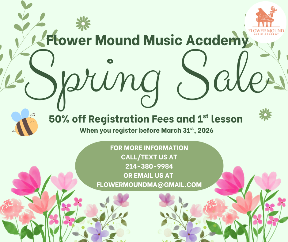 Flower Mound Music Academy Spring Sale